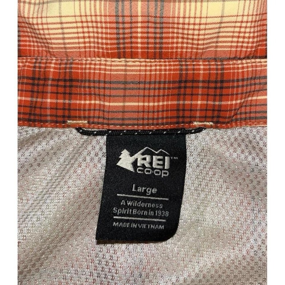 Mens REI Co-op Performance Plaid Utility Button Up Casual Shirt - Picture 4 of 5